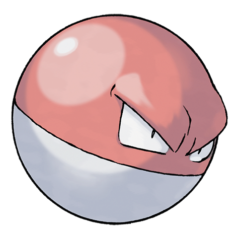 official artwork for voltorb