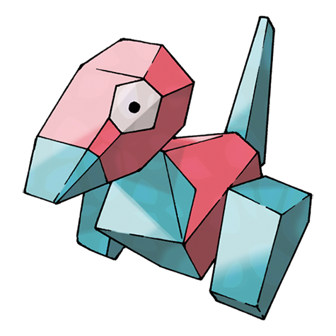 official artwork for porygon