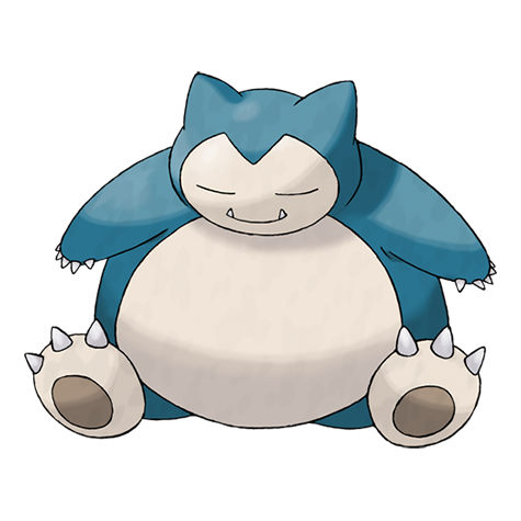 official artwork for snorlax