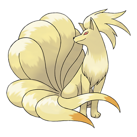 official artwork for ninetales