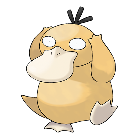 official artwork for psyduck