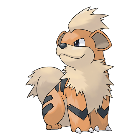 official artwork for growlithe