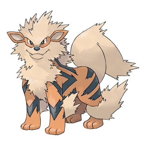 official artwork for arcanine