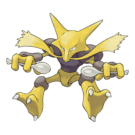 official default artwork for alakazam